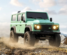 Kovový Land Rover Defender 1/18 mentolový