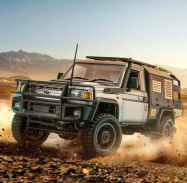 RC auto Land Cruiser TOYOTA Supertourer - stříbrná